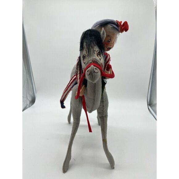 Annalee Dolls 70’s Vintage 18” Yankee Doodle Dandy On 18” Horse Sold As Is TAG - Picture 3 of 7